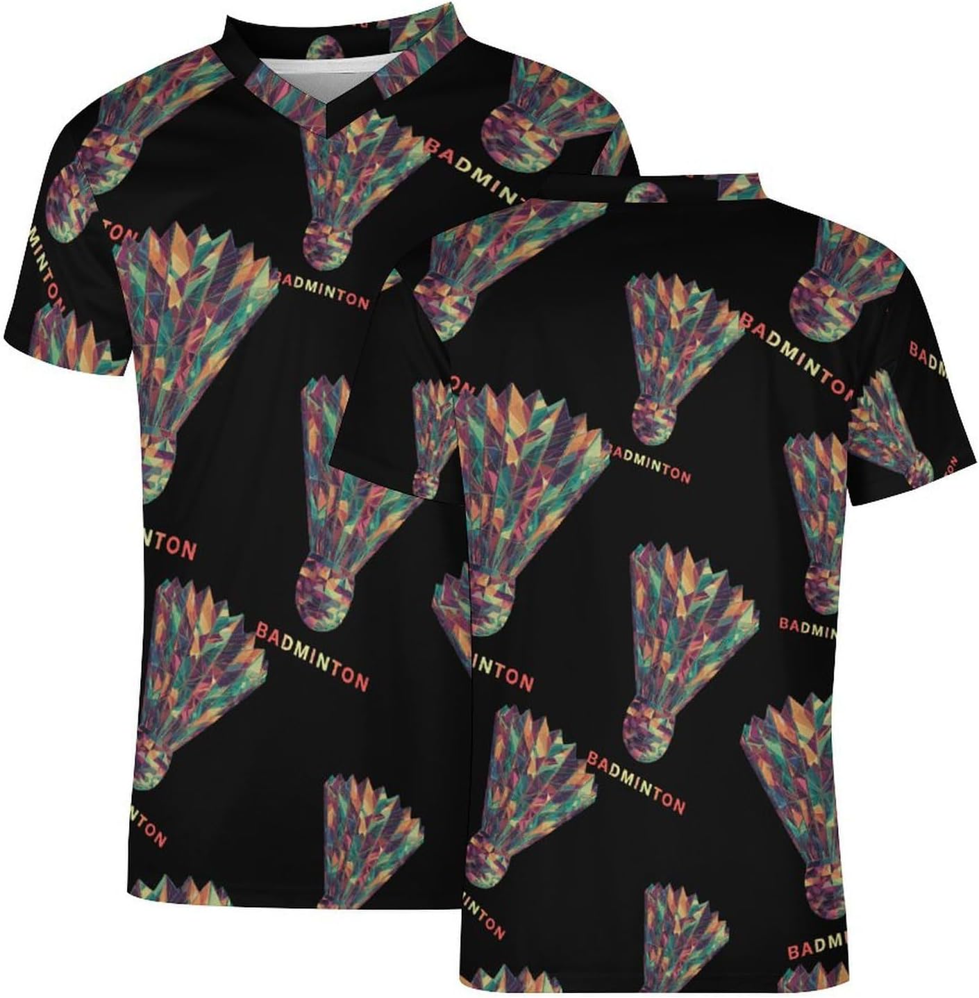 Badminton Geometric Fragments Soccer Jersey Football Shirt Athletic Sports T-Shirt Personalized for Men Women