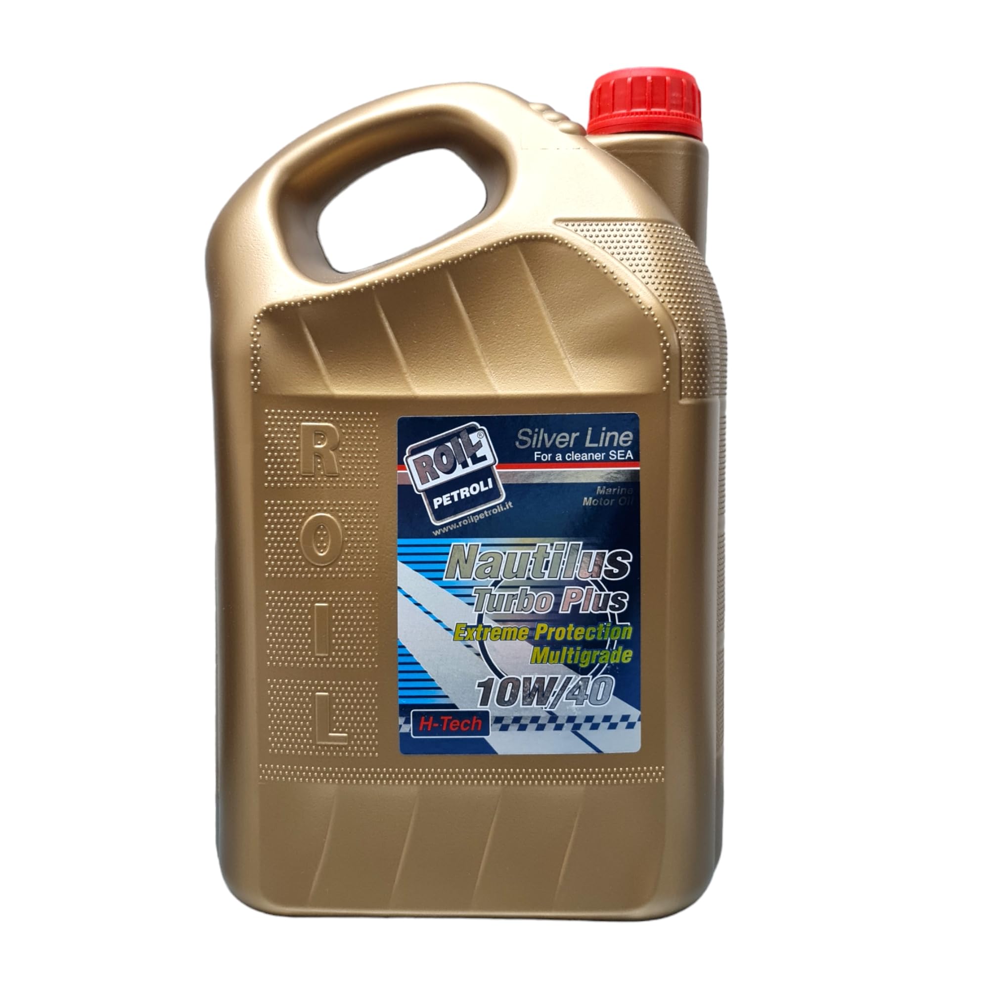 5 Litri di Roil Nautilus 10W/40 Turbo Plus VDS-3►Nuova Formula, Riduce CONSUMO di Carburante ED Olio◄ Olio per Motori NAUTICI - ACEA E7, E9