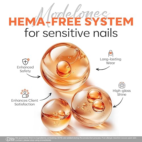 Miniatura 4 de Modelones Poligel, libre de hema, 2.0 fl oz, gel de extensión de polietileno transparente, fortalecedor de uñas, mejora el espesamiento, uso
