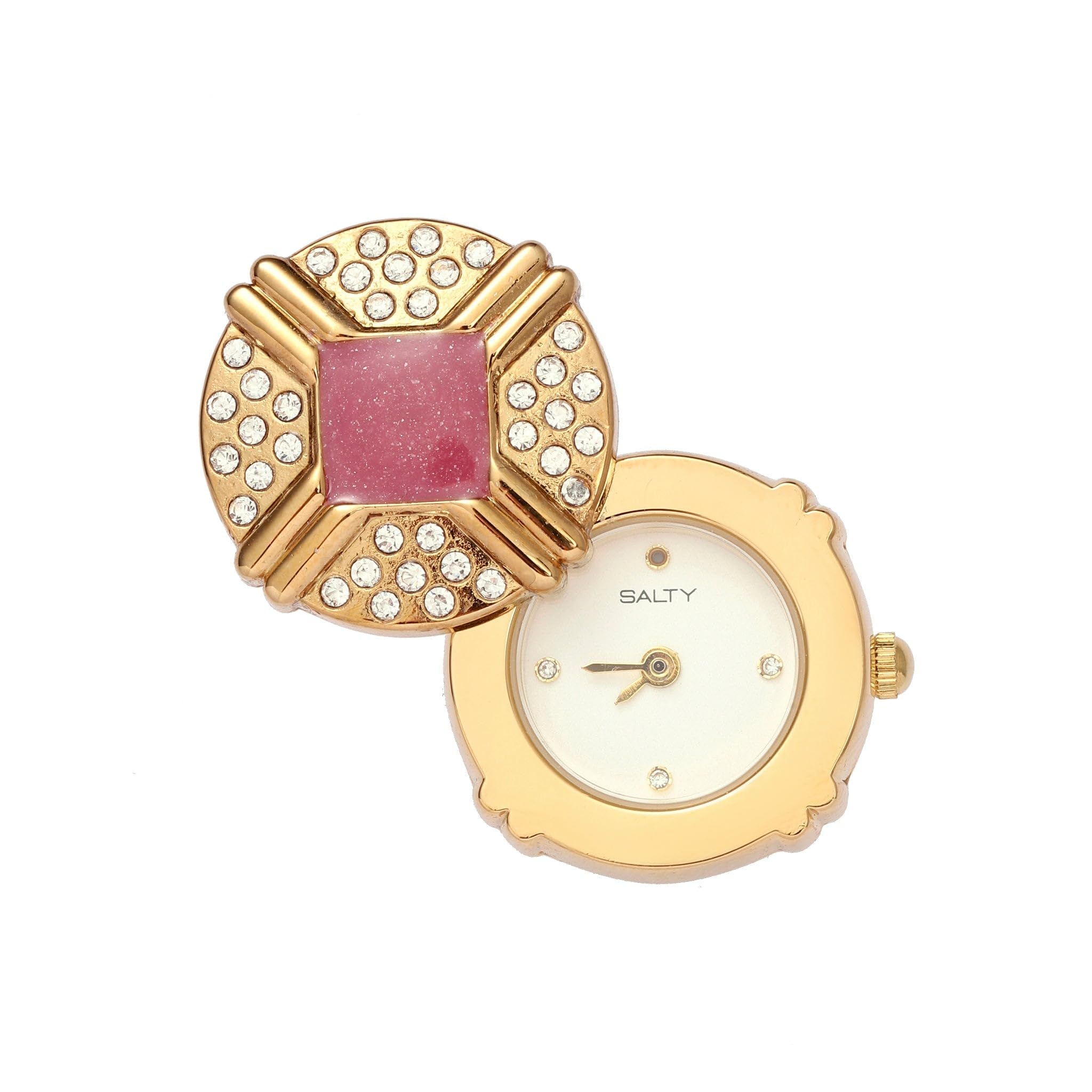 Blush Crown Watch Ring White for Women & Girls | Stylish Fashion Jewelry | Casual, Party and Everyday Wear | Gift for Birthday, Anniversary-image-38