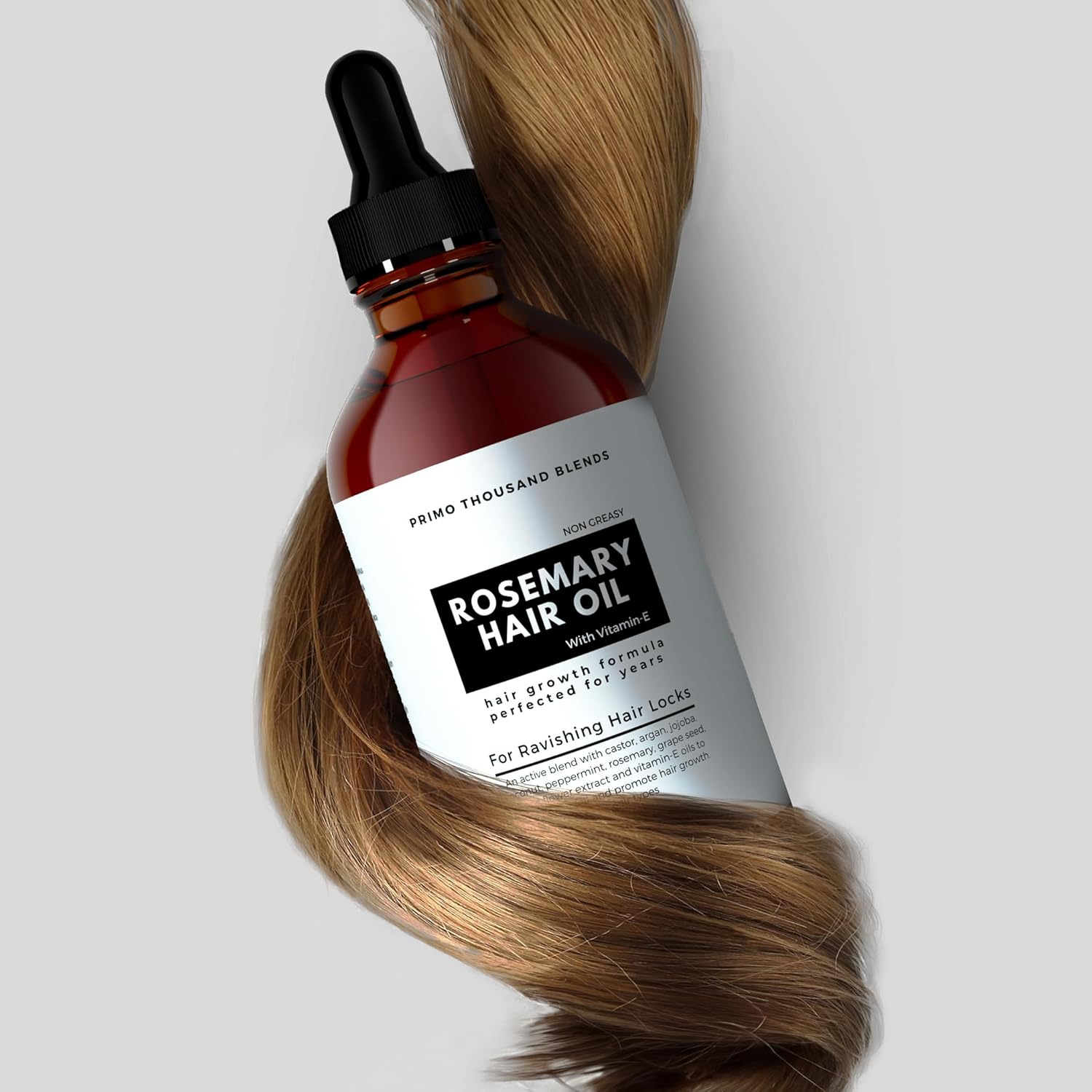 Rosemary Oil for Hair Growth, 120ml, diluted with natural oils Castor, Argan, jojoba