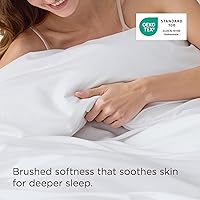 Vista 150 de Bedsure Funda de edredón tamaño Twin/Twin XL - Juego de ropa de cama suave de doble cepillado para niños y adultos, cierre de cremallera, 2 piezas