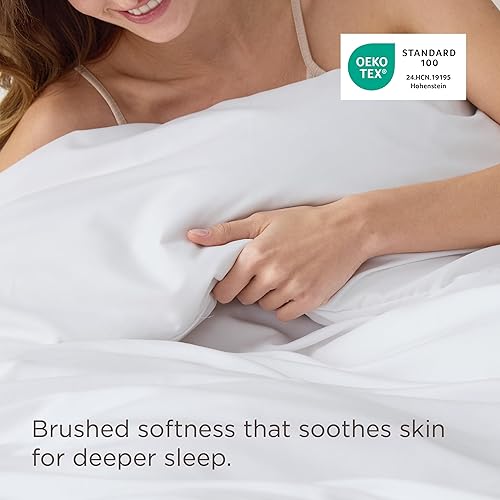 Miniatura 150 de Bedsure Funda de edredón tamaño Twin/Twin XL - Juego de ropa de cama suave de doble cepillado para niños y adultos, cierre de cremallera, 2 piezas