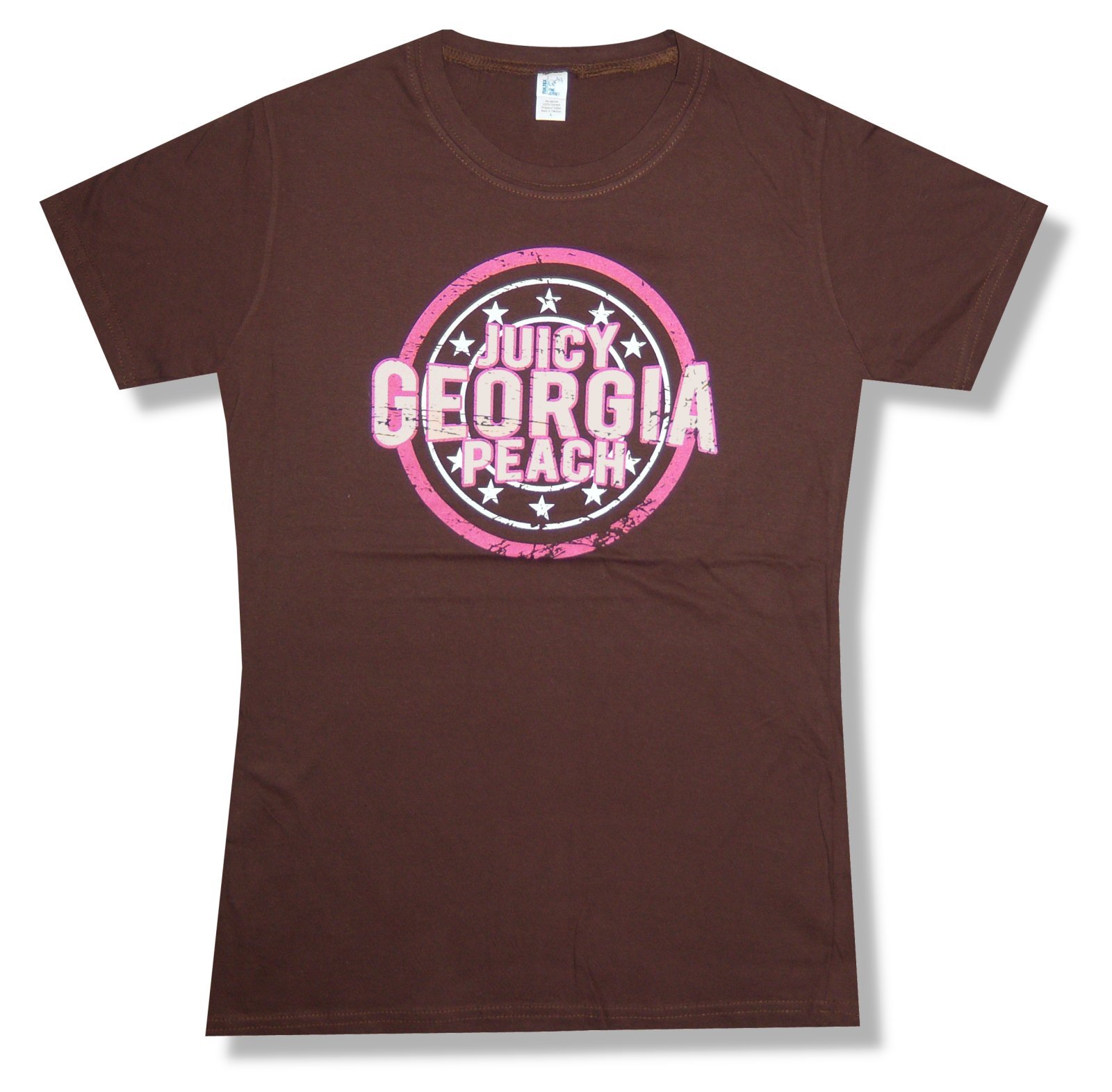 Jason Aldean "Georgia Peach" Brown Baby Doll T-Shirt New Juniors