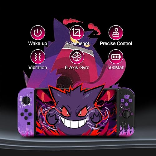 Miniatura 5 de Moonag Controller for Nintendo Switch, Replacement Wireless Controllers with Dual Vibration, Wake-up, Motion Control