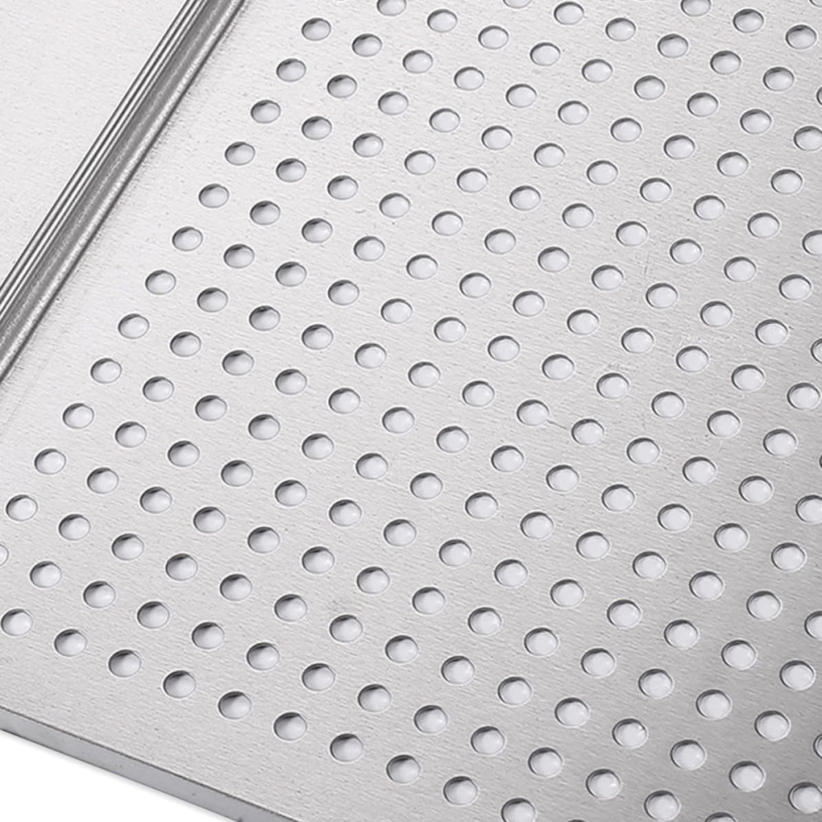 Plancha de Acero Inoxidable Cuadrada para Barbacoa | Plata, Antiadherente y Fácil de Limpiar, Uso en Restaurante Interior y Asado Exterior