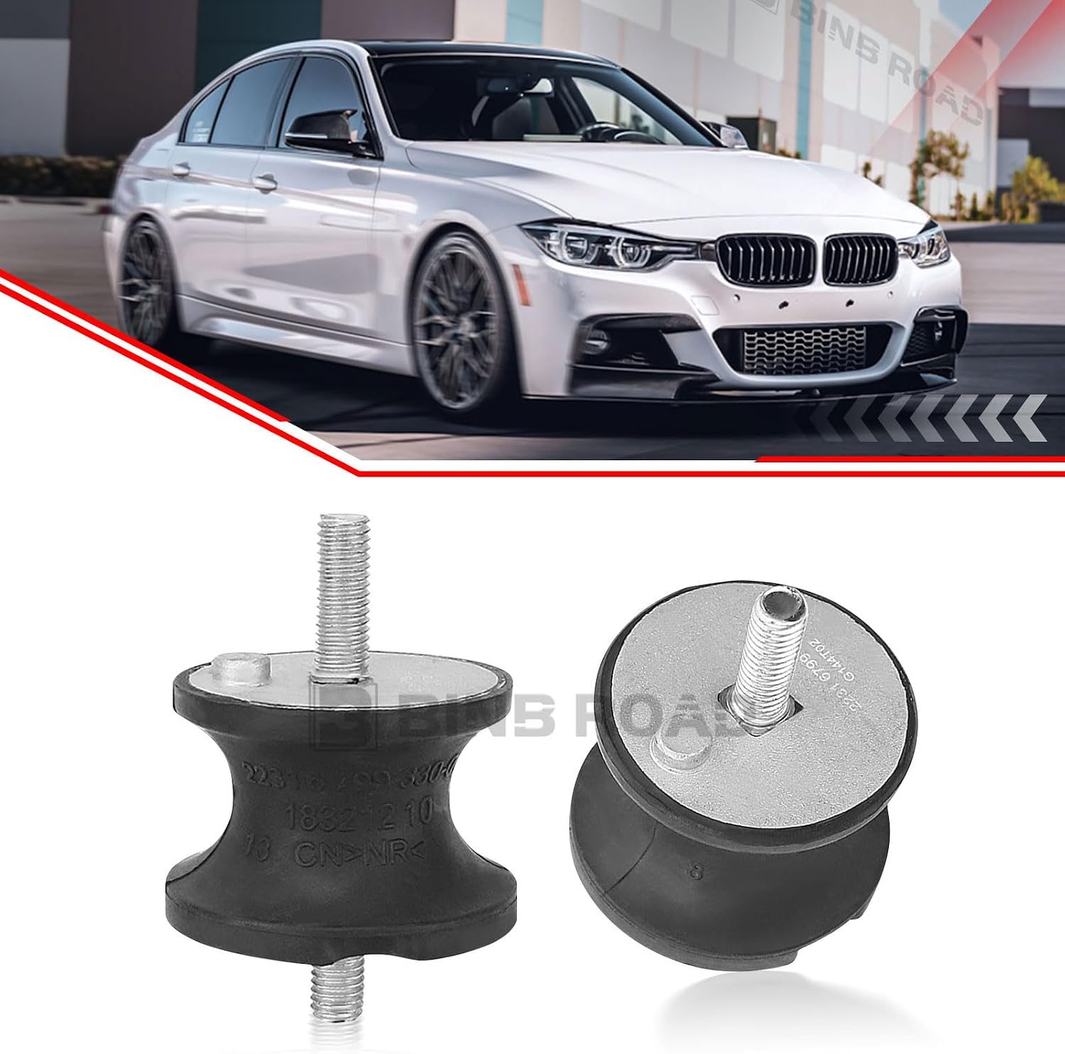 2Pcs Rear Transmission Mount Compatible with BMW 128i 325i 328i 330i 335i 525i 528i 530i Z3 Z4 (Replaces 22316799331)