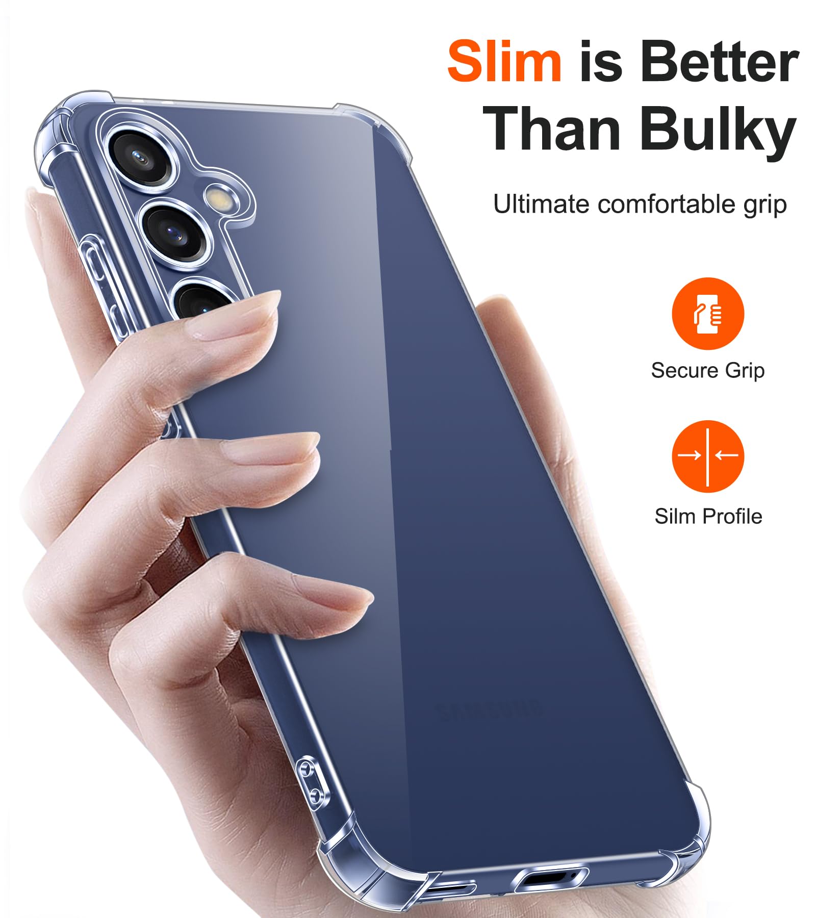 Samsung Galaxy S23 FE Clear Case - Lustree -7 Samsung Galaxy S23 FE Clear Case - Lustree -7