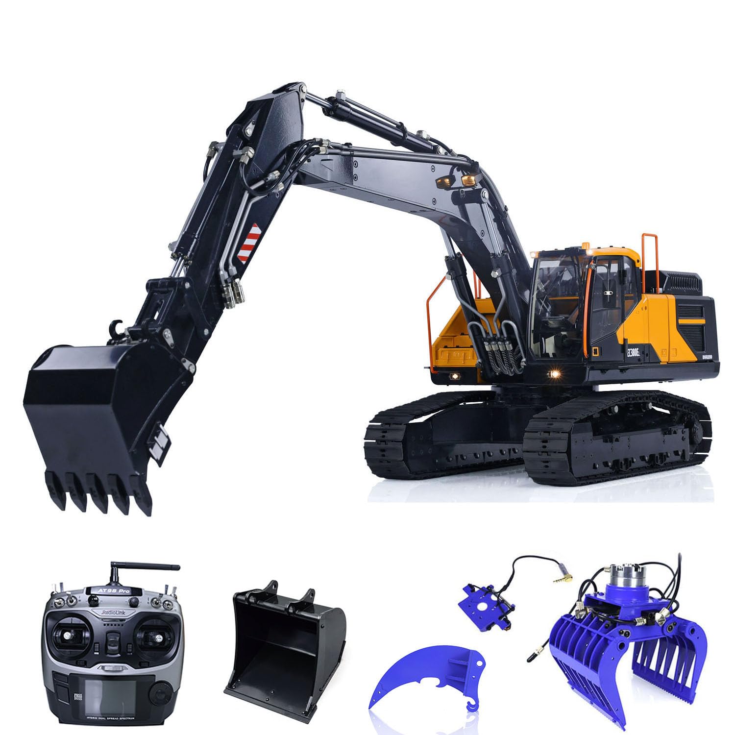 1/14 Remote Control Hydraulic Excavator Ec380 Metal Rc Construction Truck RC Hydraulic Digger