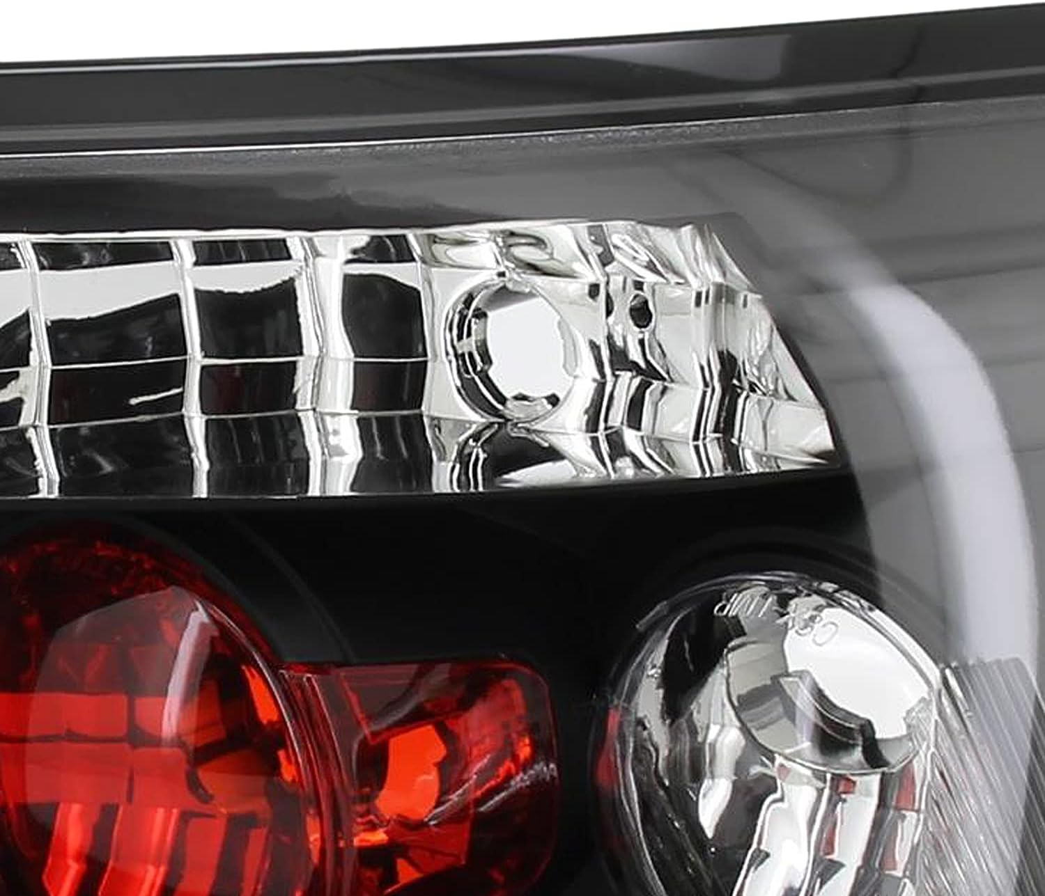 SPEC-D TUNING Black Tail Lights Compatible with 2006-2011 Honda Civic Coupe 2 Door, Left + Right Pair Assembly