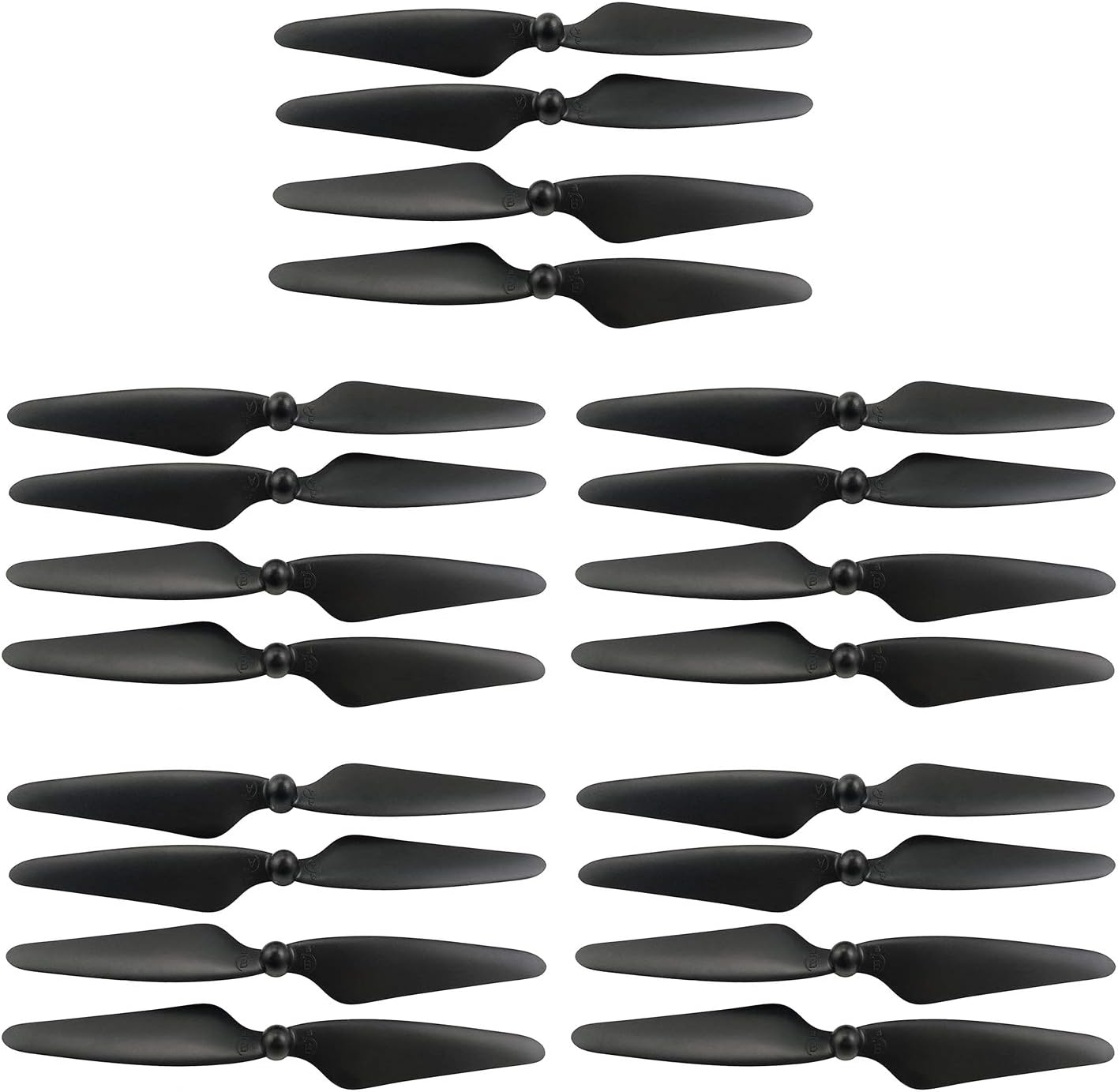 20 unids hélice para Hubsan H501S H501C H501M MJX Bugs 3 PRO B3 PRO HS700 HS700D sin escobillas avión hoja repuestos Drone negro hélice