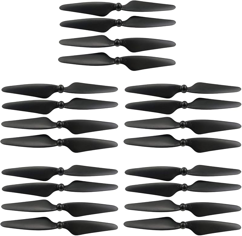 Hélice 20 piezas para Hubsan H501S H501C H501M MJX Bugs 3 PRO B3 PRO HS700 HS700D Piezas de repuesto de cuchilla de avión sin escobillas Drone Hélice negra