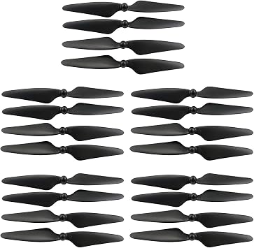 20PCS Propeller for Hubsan H501S H501C H501M MJX Bugs 3 PRO B3 PRO HS700 HS700D Brushless Aircraft Blade Spare Parts Drone Black Propeller