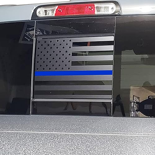 Calcomanía de la bandera estadounidense para ventana central trasera para Dodge RAM 1500 2500 3500 2021 2021 2022 2023 2024, calcomanía de vinilo