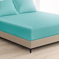 Vista 8 de Cosy House Collection Sábana bajera ajustable de la serie 1500 – Sábana bajera de bolsillo profundo – Ultra suave, fresca y transpirable, resistente