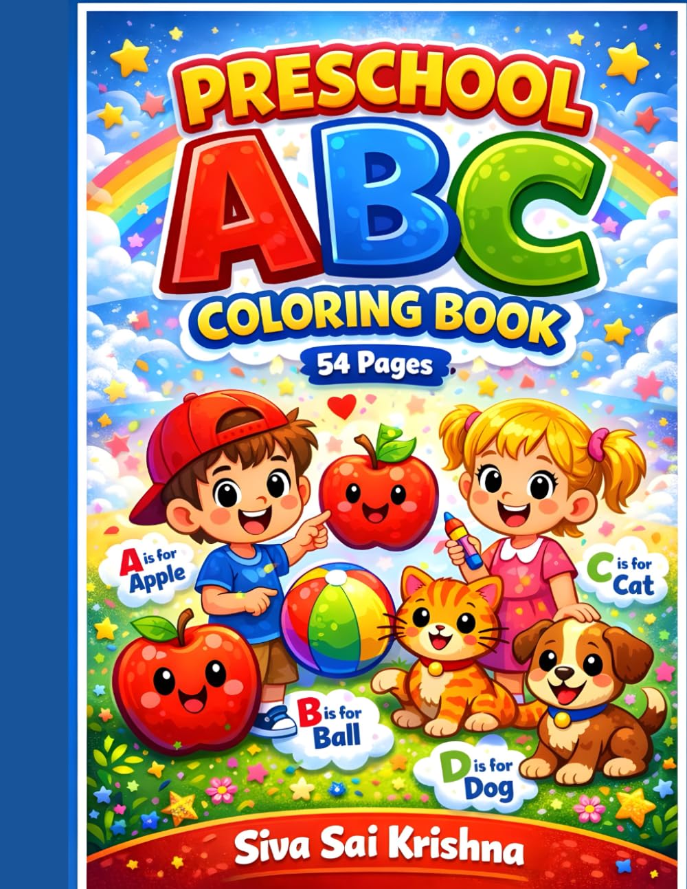 Preschool ABC Coloring Book for Kids Ages 3-6: Learn Letters A to Z with Big Easy Pictures | Alphabet Coloring Book for Toddlers, Preschoolers and Kindergarten Kids