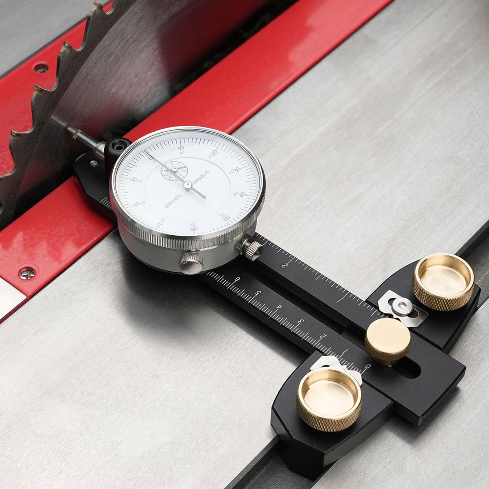 Misuratori con indicatore di quadrante e barre lunghe in alluminio anodizzato per officine, misuratori di macchinari