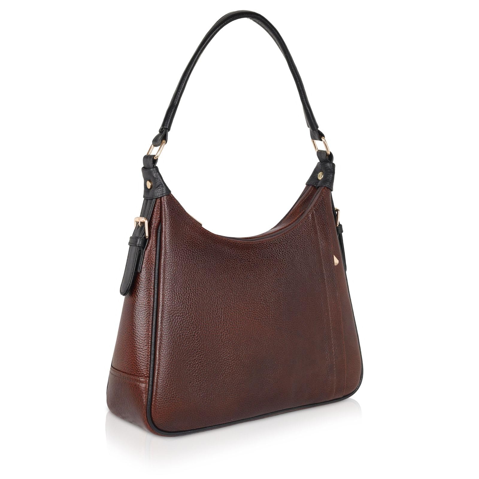 Genuine Leather Hobo Bag for women Branded Stylish Top Handle Handbag-image-0