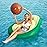 Jasonwell Inflatable Avocado Pool Float Floatie with Ball Water Fun Large Blow Up Summer Beach Swimming Floaty Party Toys Lounge Raft for Adults (L)
