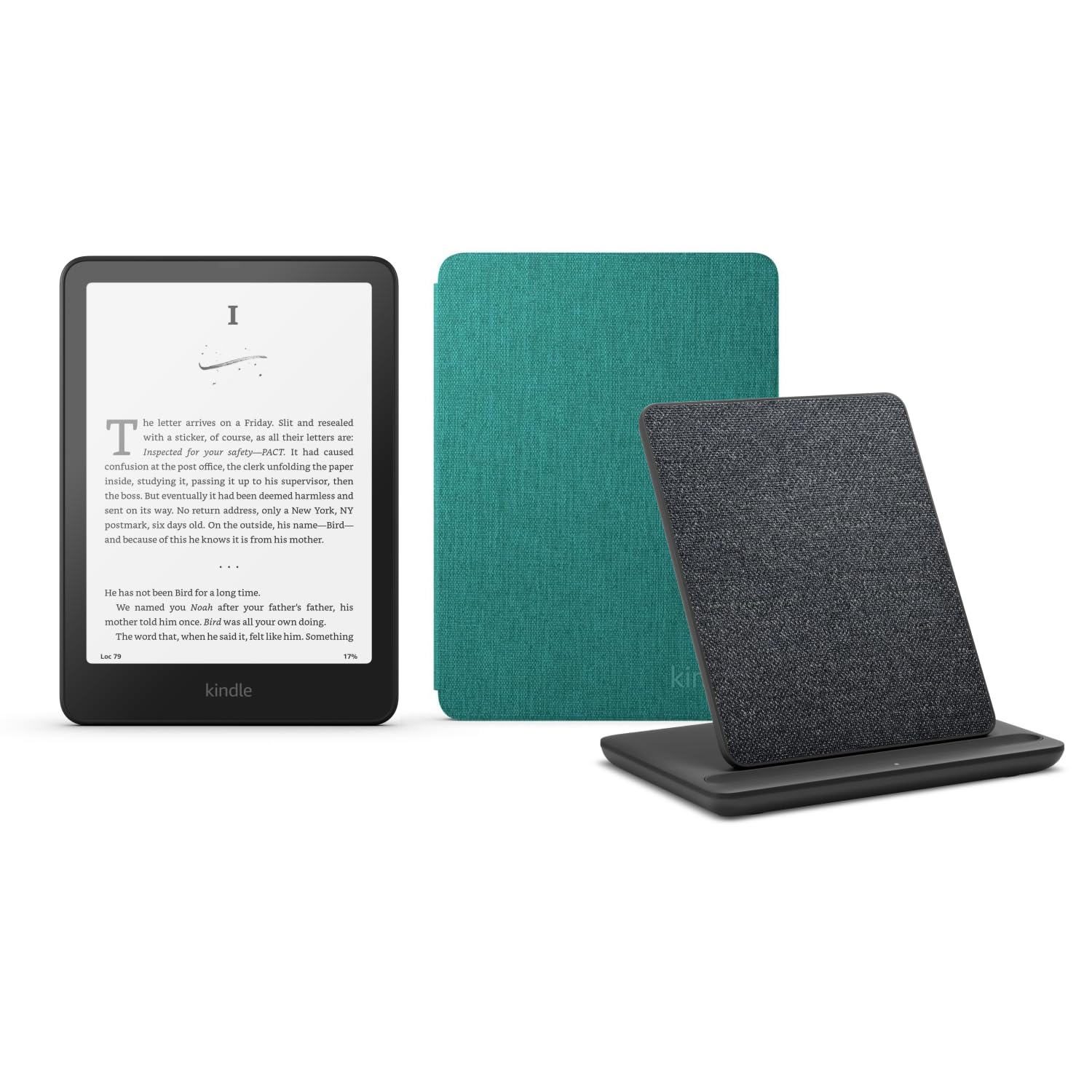 Kindle Paperwhite Signature Edition (versión 2024) de 32 GB sin publicidad, una funda de tela de Amazon y una base de carga inalámbrica Made for Amazon en oferta en Amazon