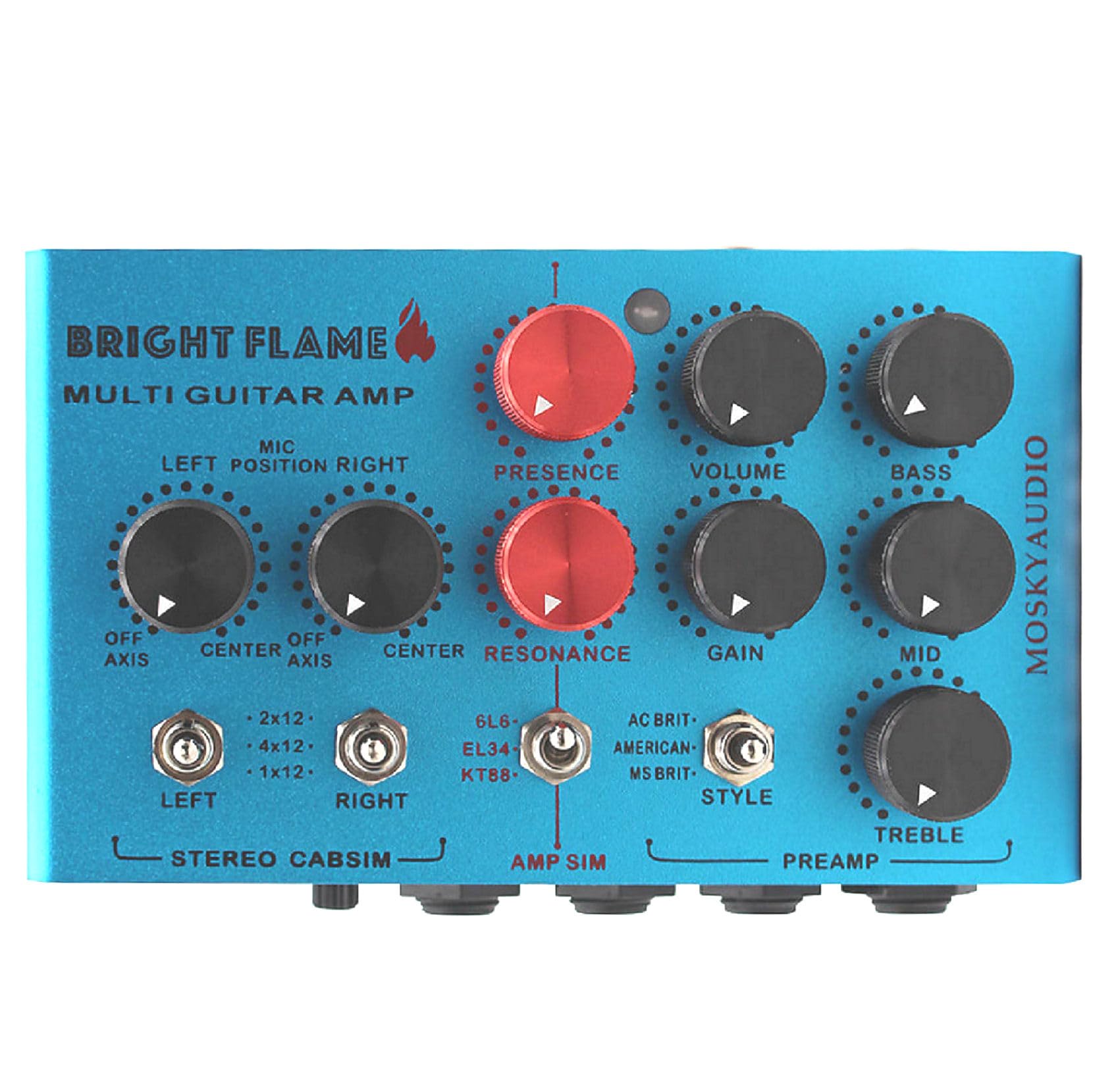 Amazon.com: Mosky Bright Flame DI Box Pedal de efecto