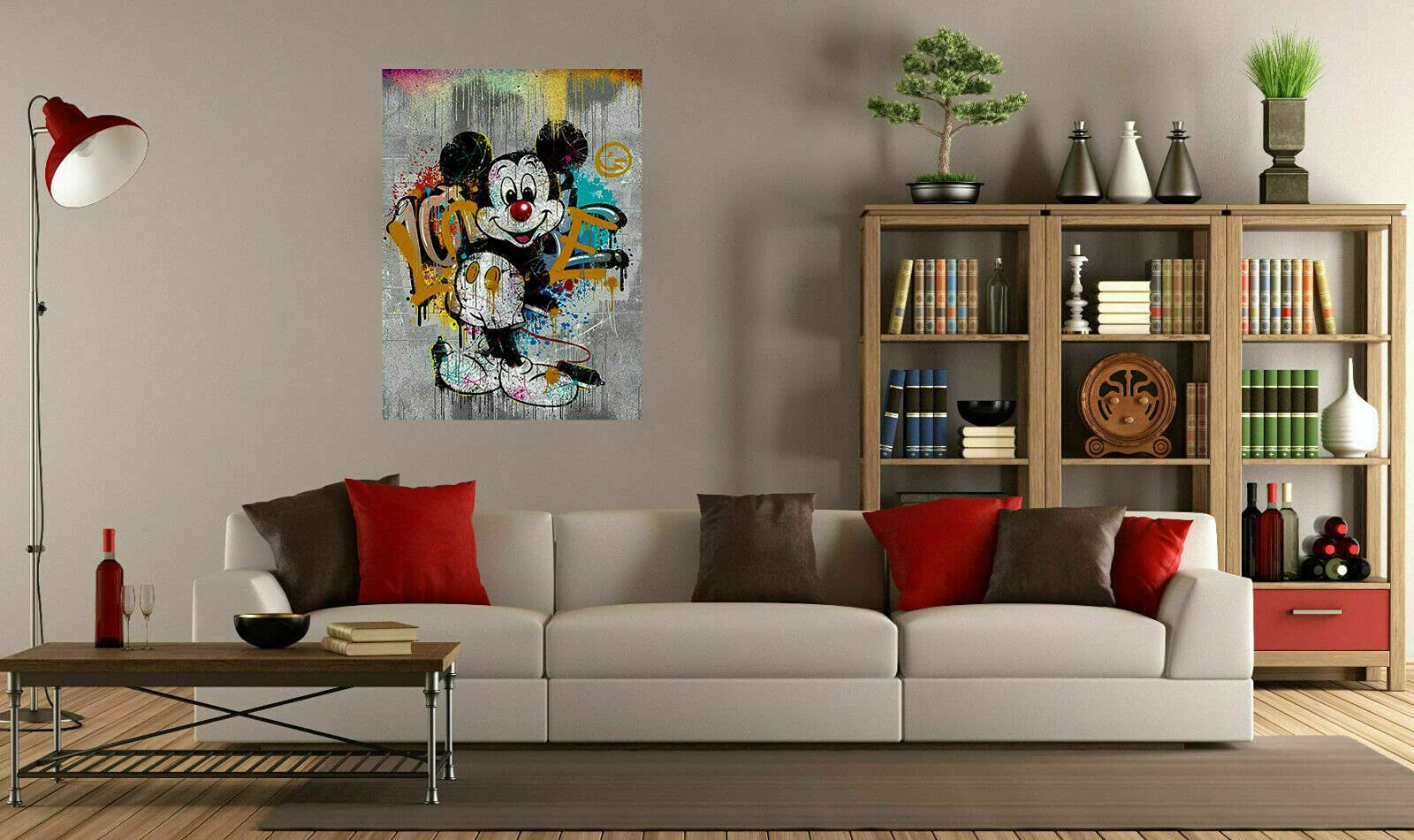 Magic Canvas Art - Pop Art B8106 - Mickey Mouse - Impression Sur Toile