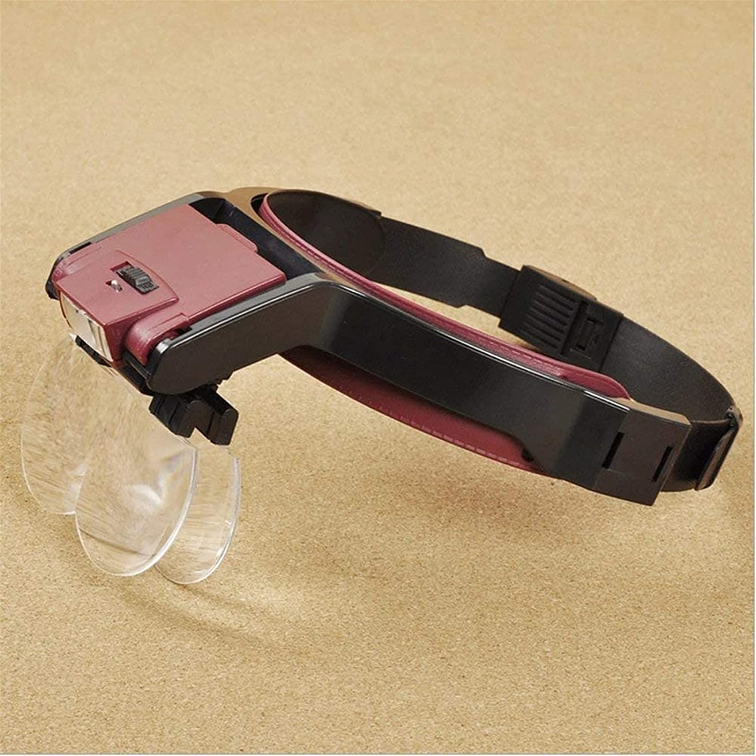 Juego de Lupa de Mano óptica con 2 Luces LED, 4 Juegos de Lentes HD, 1,7 x 2 x 2,5 x 4,5 x, Lupa iluminada para Lectura de Personas Mayores, Hobby, reparación y Lupa de joyería Interesting