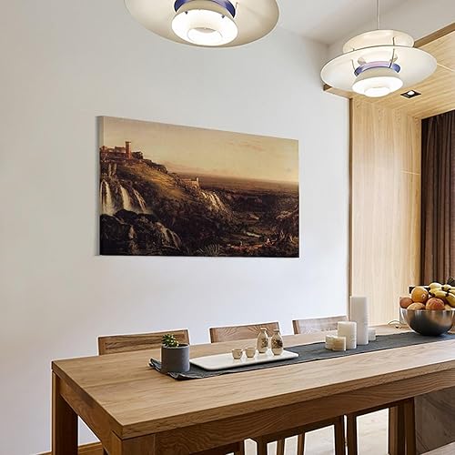Miniatura 3 de Painter Thomas Cole Painting Art Poster The Cascatelli Tivoli Looking Towards Rome Canvas Wall Art Poster Decorative Bedroom Modern Home Print