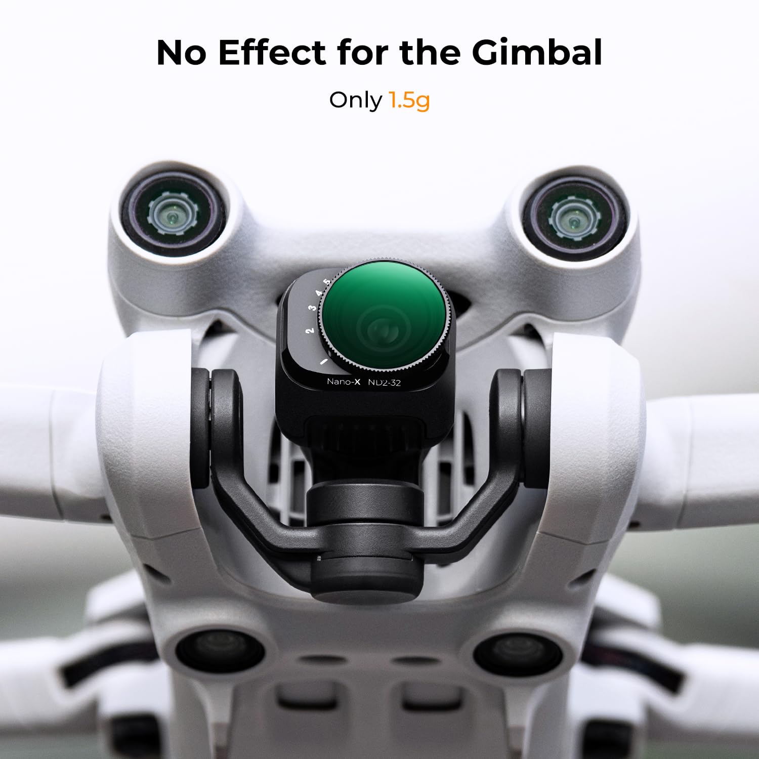K&F Concept Filtre ND2-32 Variable Drone Gris Neutre 1-5 F-Stops 28 Revêtements de Nano-x Imperméable Anti des Rayures Compatible avec DJI Mini 3 Pro, Mini 3