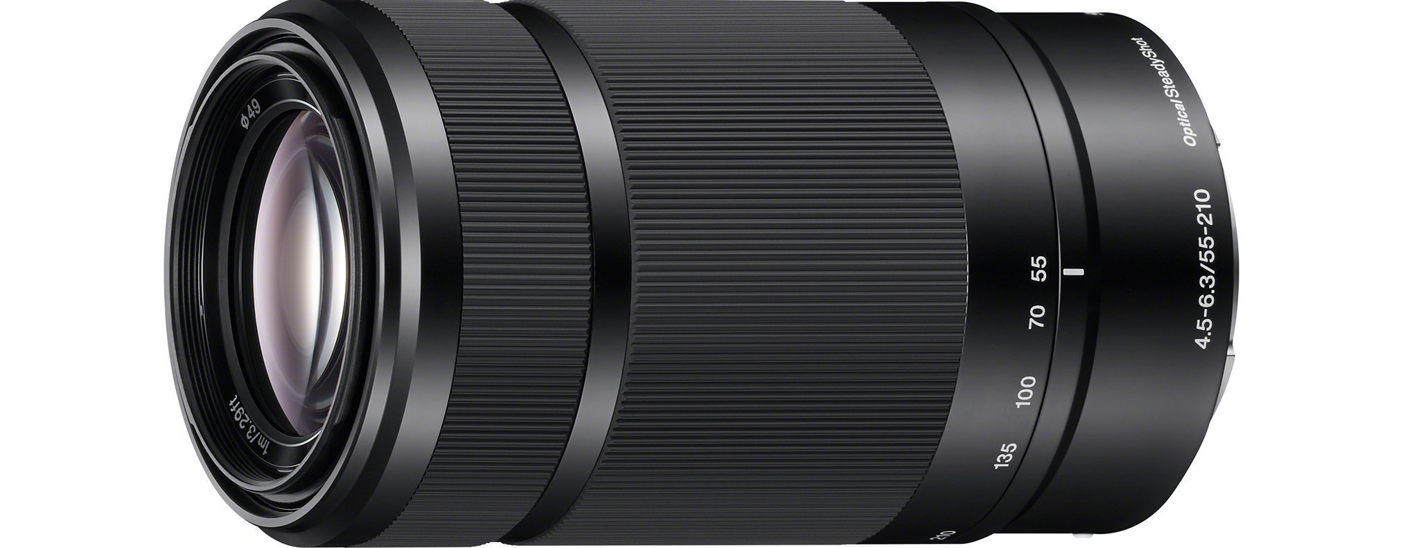 Sony SEL-55210B - Obiettivo con Zoom 55-210mm F4.5-6.3, Stabilizzatore ottico, Mirrorless APS-C, Attacco E, SEL55210B, Nero & LCS-U11 Custodia morbida per fotocamera o videocamera, Nero