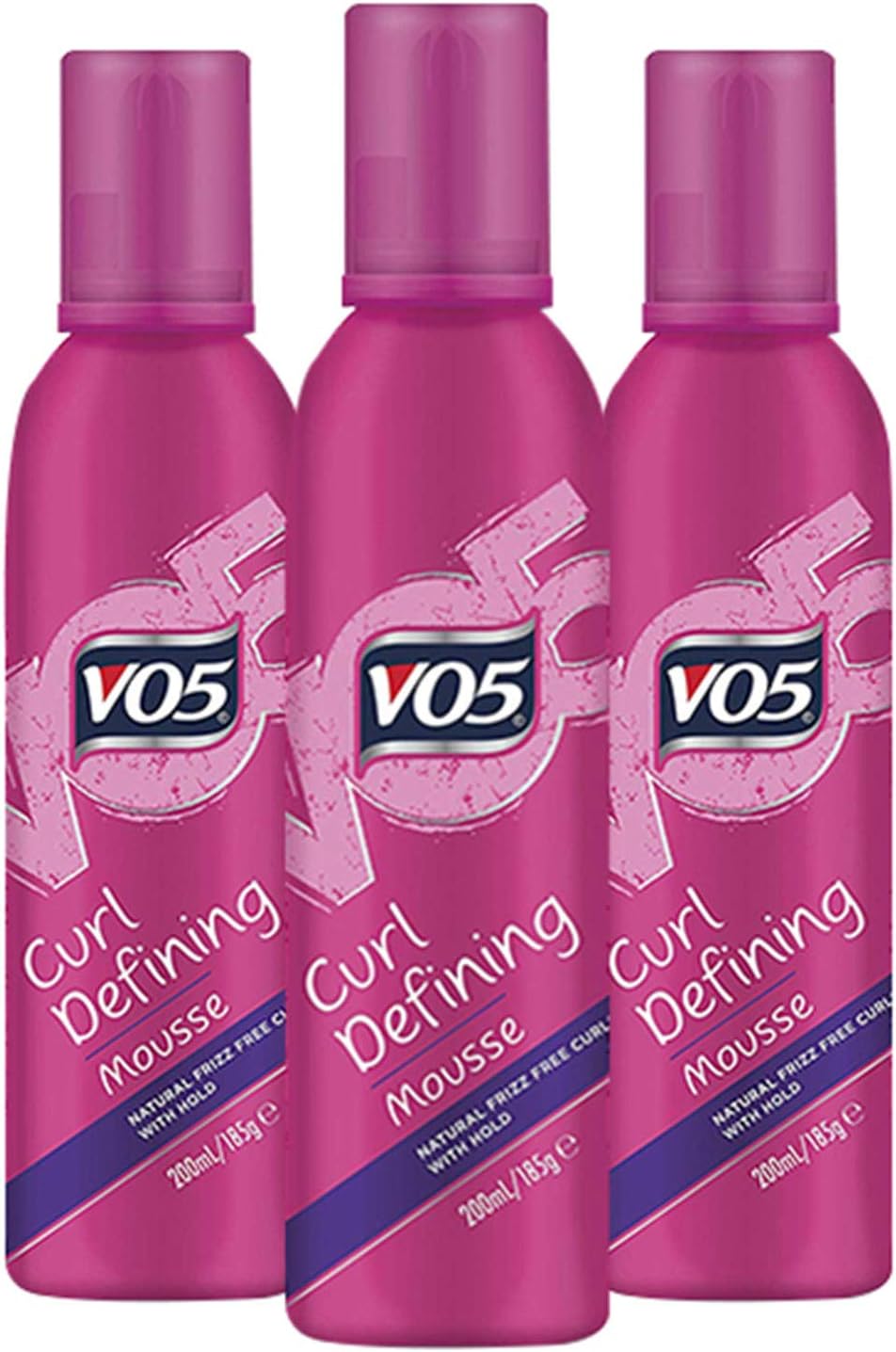 VO5 24hr Weatherproof Mousse 200ml Pack Of 3 (Smoothly Does it Curl Defining)