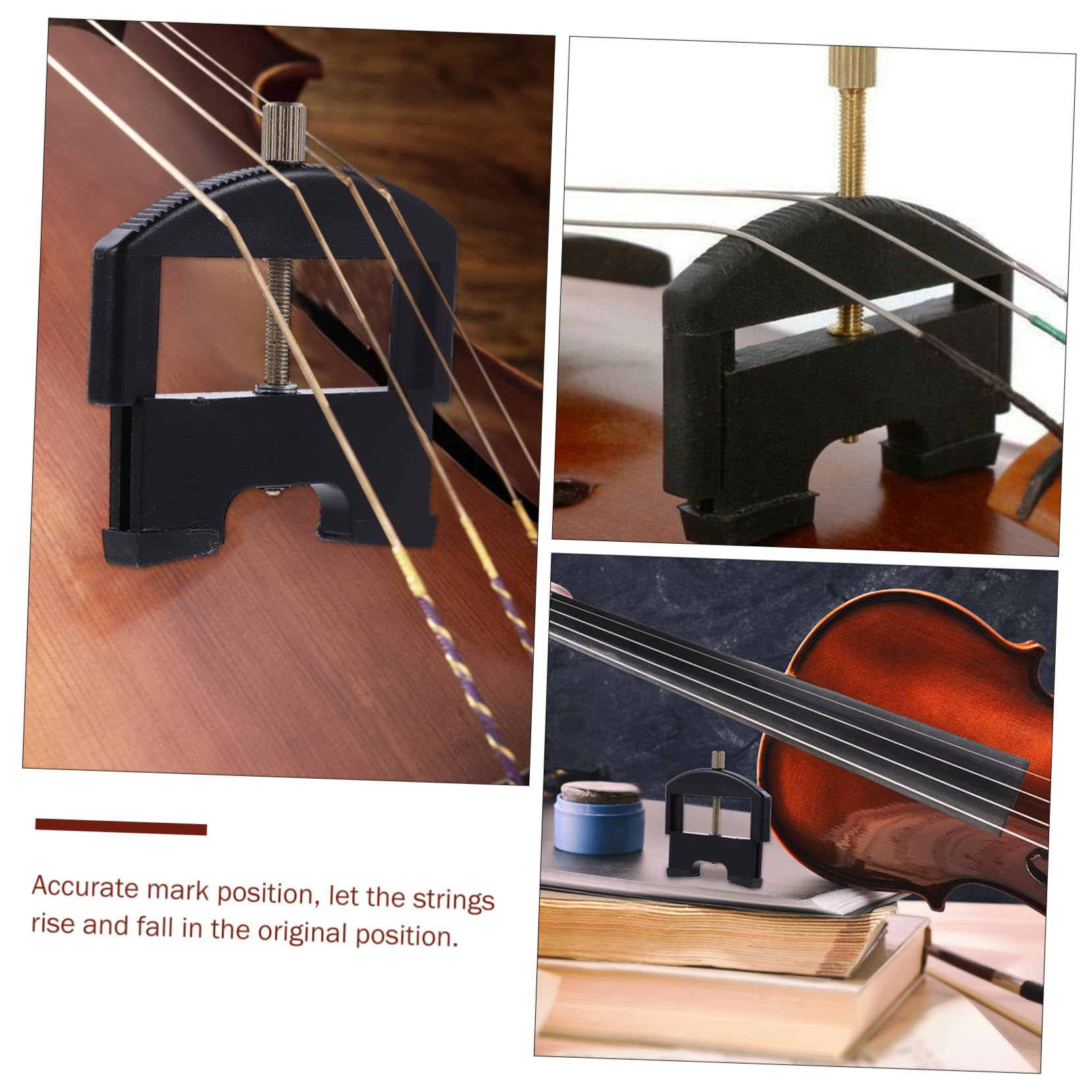 Sollevacorde per Violino 1/4-4/4 per Cambio Ponte Nero