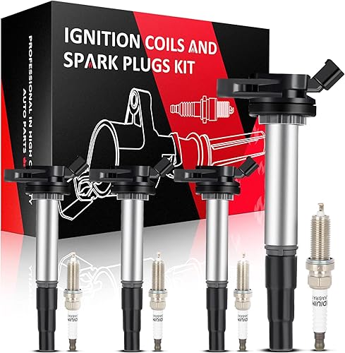 Miniatura 8 de OCPTY 4 bobinas de encendido con 4 bujías de iridio para UF-596 UF-619 para Toyota para Lexus para Scion Prius V Plug-In Corolla Matrix CT200H XD IM