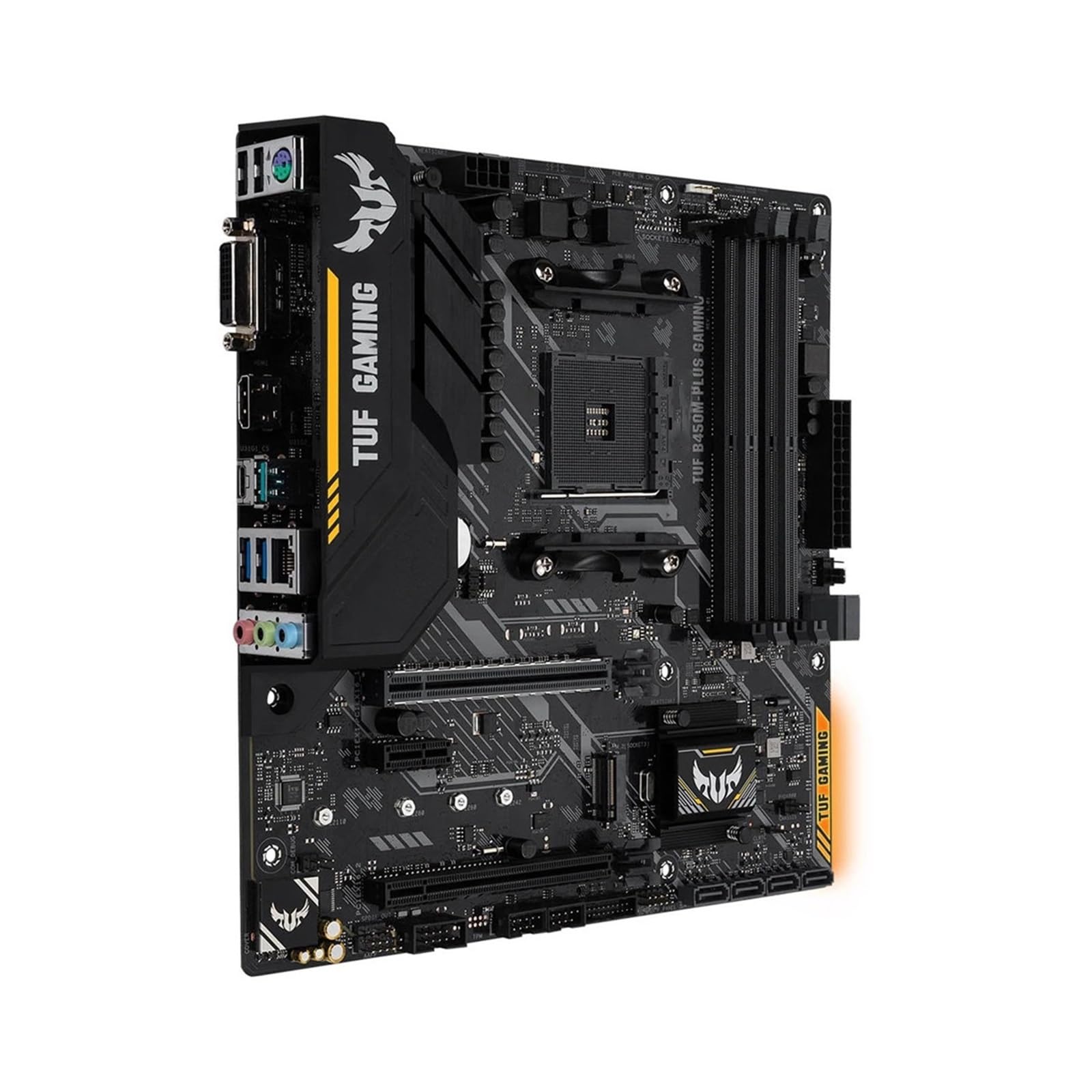 Carte Mere Carte mère Fit for ASUS TUF B450M-PLUS Gaming Compatible Ryzen 5 5600 5600G R7 5700X3D CPU 4xDDR4 128 Go HDMI Dual M.2 RGB AM4