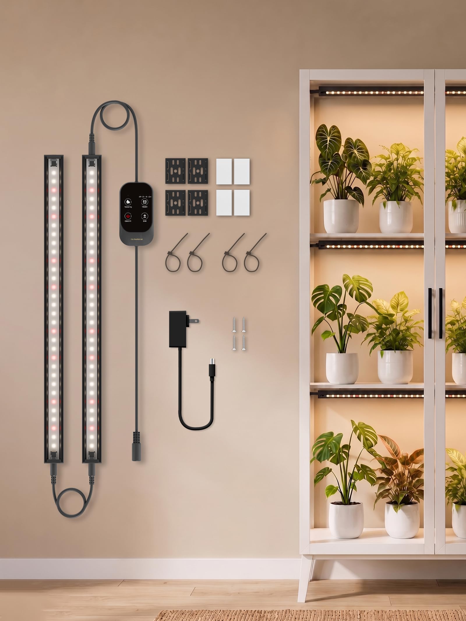 GLOWRIUM T5 Grow Light for Indoor Plants, 3500K Plant Light Strip