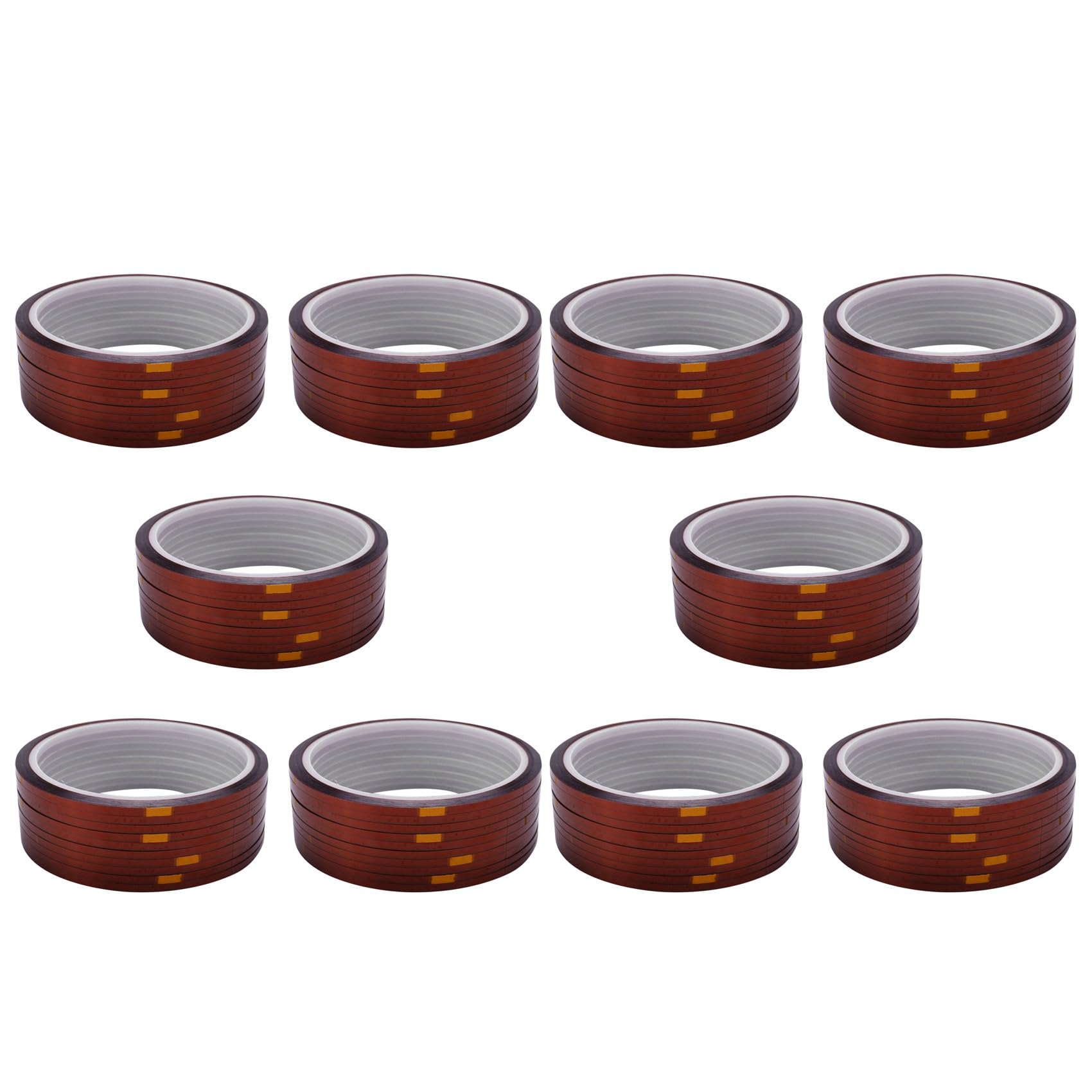 Ctrlzs Brown 100 Rolls 33Mx3mm Heat Heat Temperature Adhesive Tape Sublimation Mug Tape, Color
