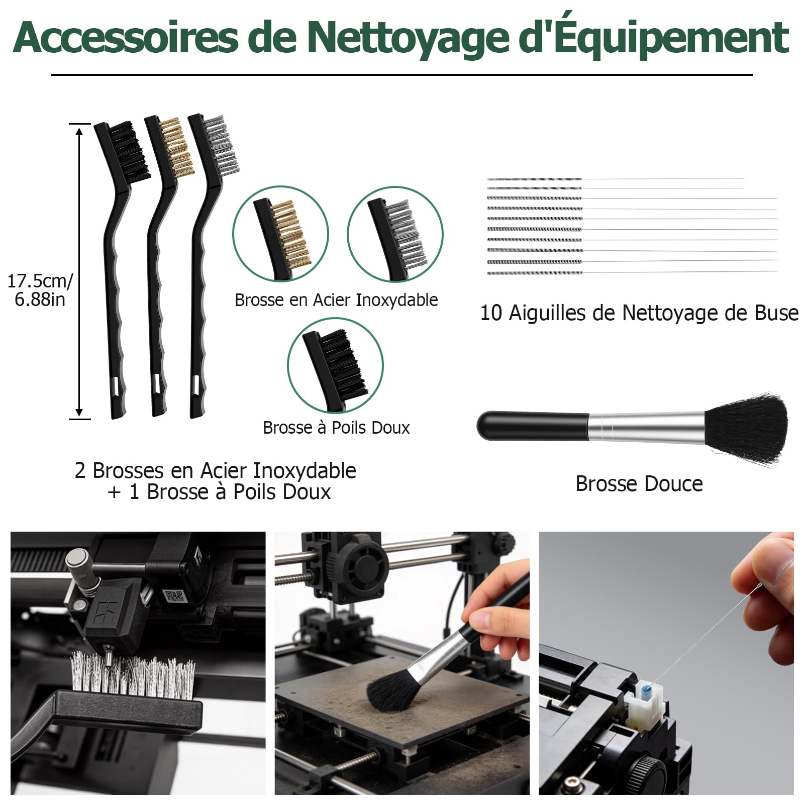 JiGiU Kit d'Outils Imprimante 3D Essentiel 120 Pièces