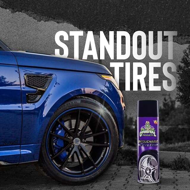 Cristal Products Untouchable Tire Shine Spray – Long-Lasting Wet Tire Finish for Deep Gloss & Protection – Waterproof Tire Shine, Easy Application, Premium Tire Cleaner Shine 8oz (2PK) — photo 6