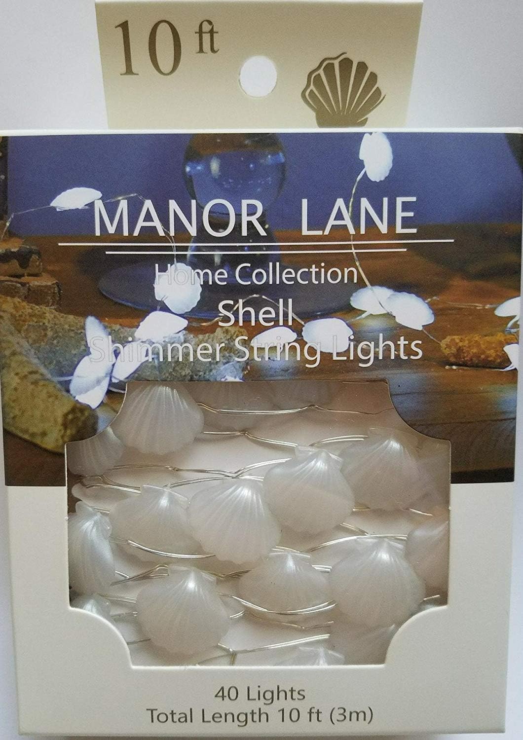 Manor LaneHome Collection Shell Shimmer String Lights