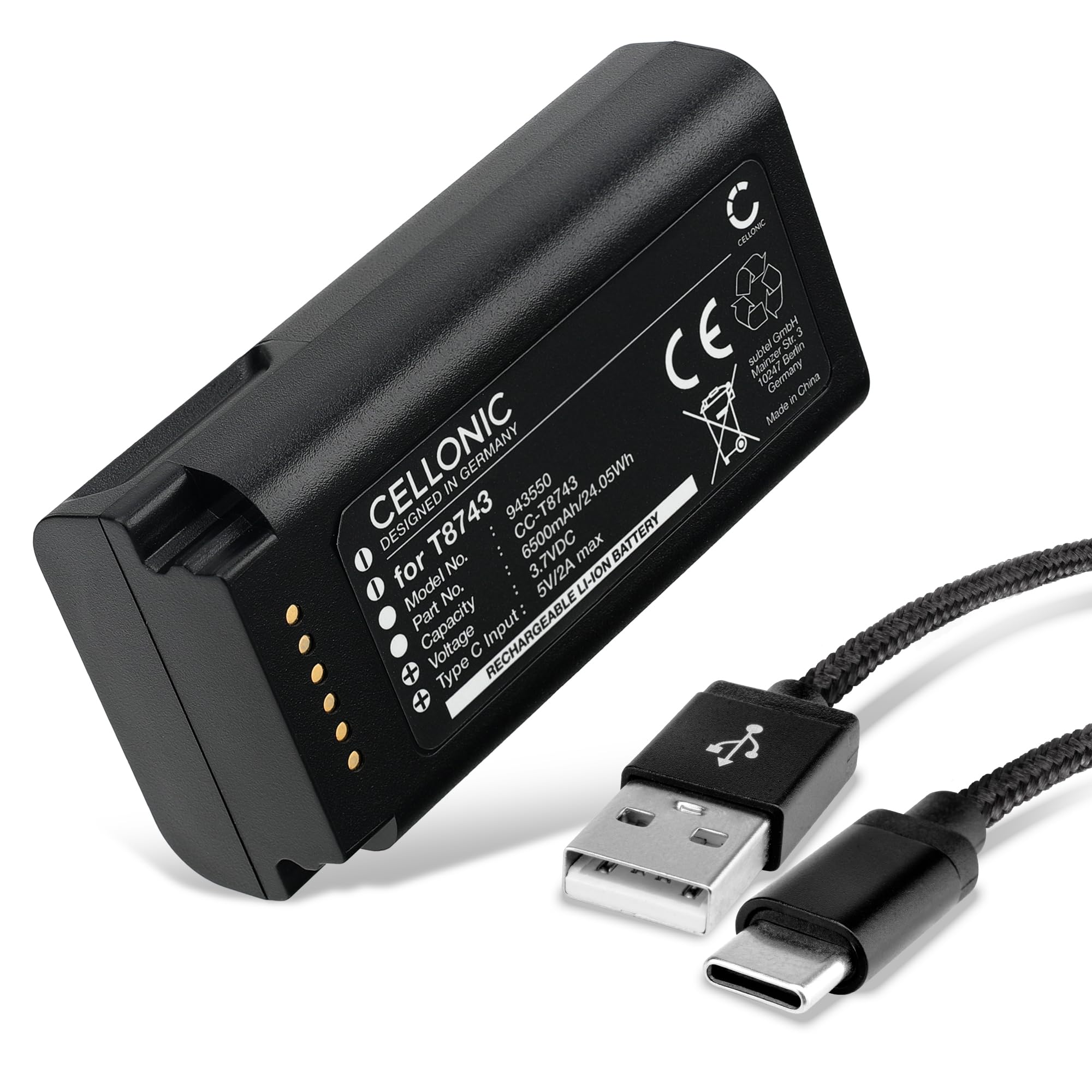 CELLONIC Akku kompatibel mit Eufy Video Doorbell E340, T8743