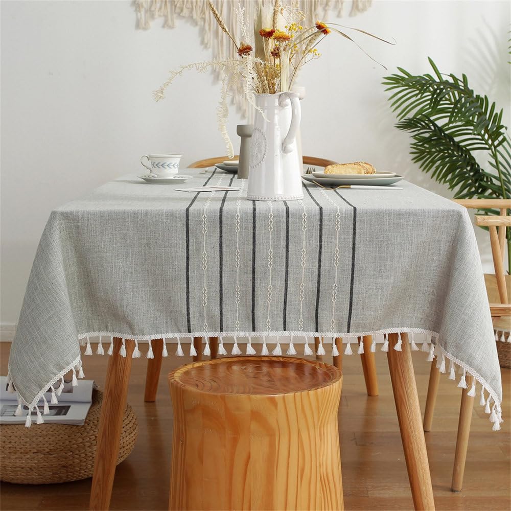 Nappe de pique-nique en plein air et repas partagés en lin cyan
