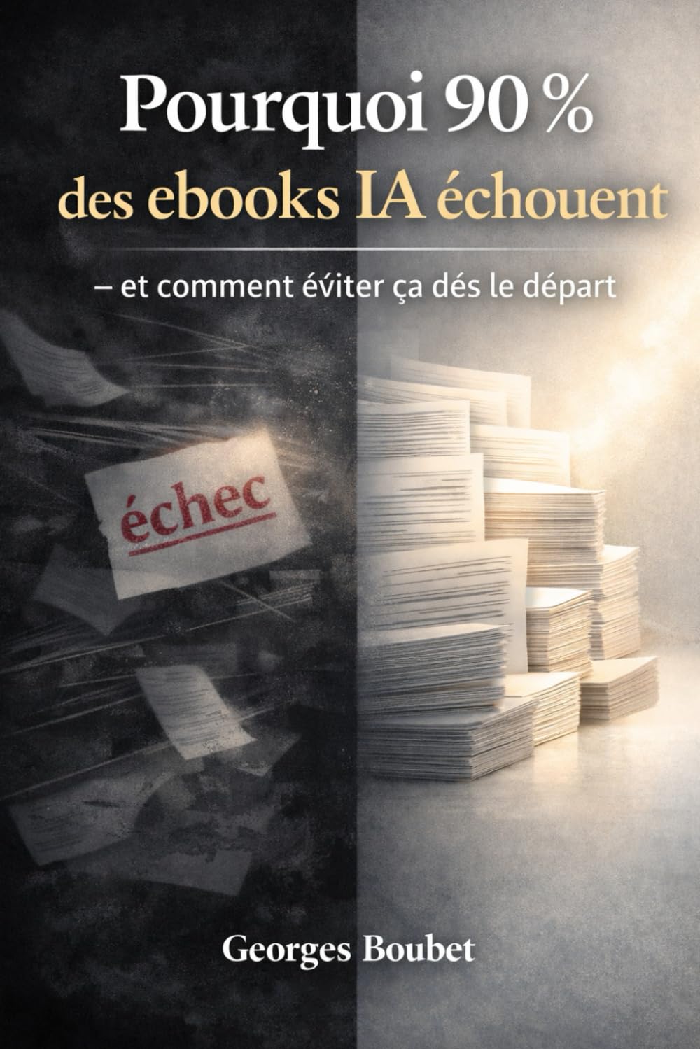 Pourquoi 90 % des ebooks IA échouent — et comment éviter ça dès le départ: La méthode claire pour créer, structurer et publier un ebook avec l’IA – même sans compétences techniques