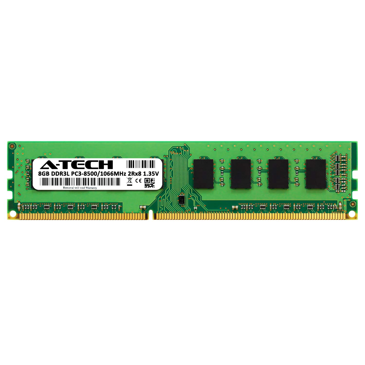 A-Tech 8GB DDR3/DDR3L 1066MHz PC3L-8500 (PC3-8500) CL7 UDIMM 2Rx8