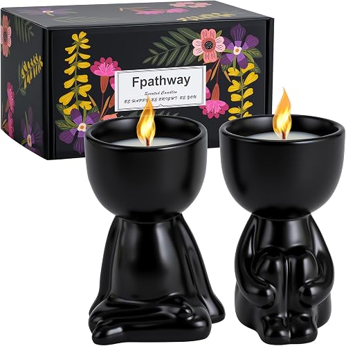 Scented Candles Gifts for Women, 2-Pack Natural Soy Wax Candle