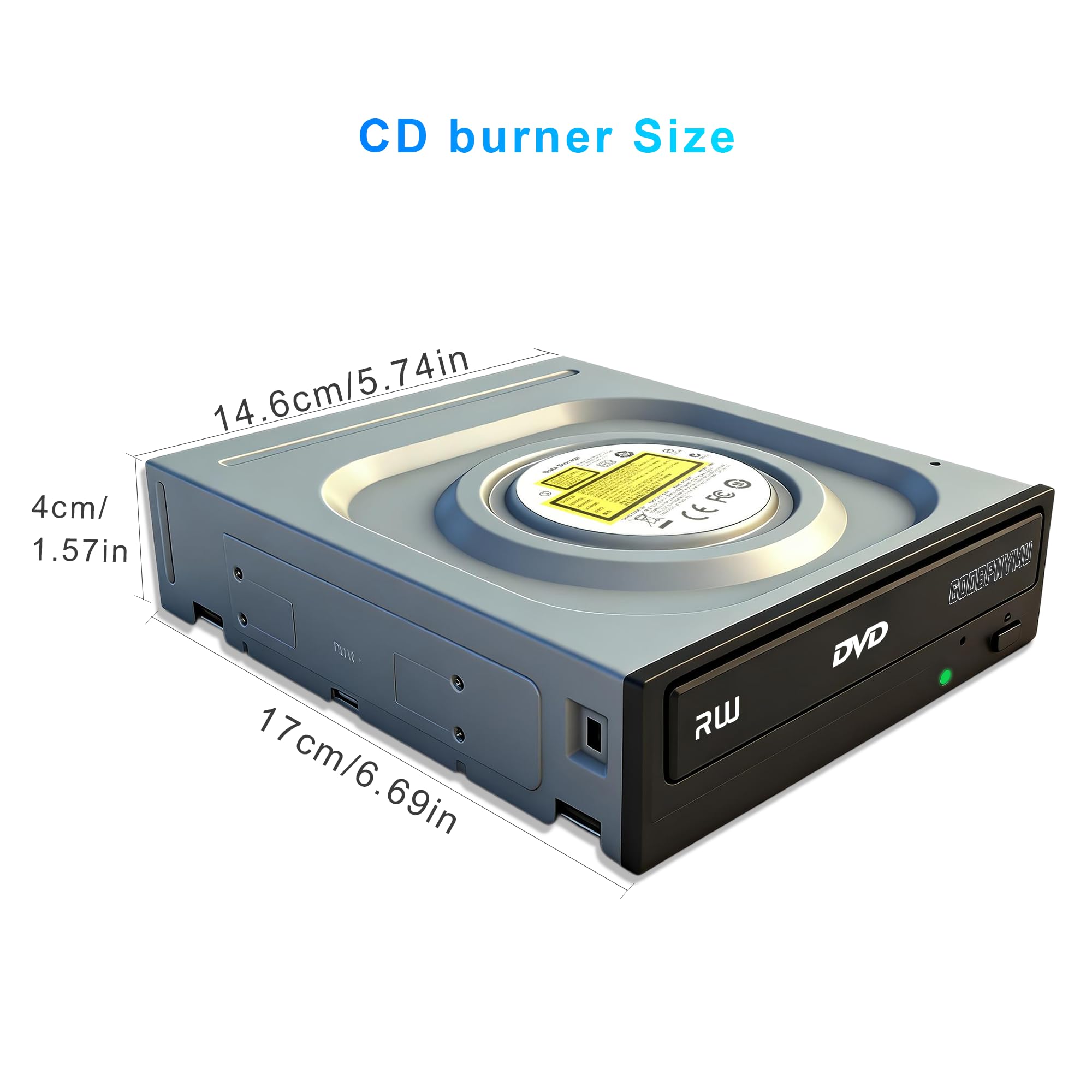 Internal SATA DVD Burner - 24x Read/Write -7
