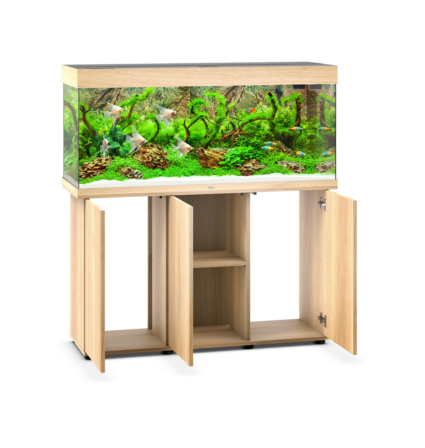 JUWEL Aquarium Rio 240 Kombination helles Holz Premium-Bundle