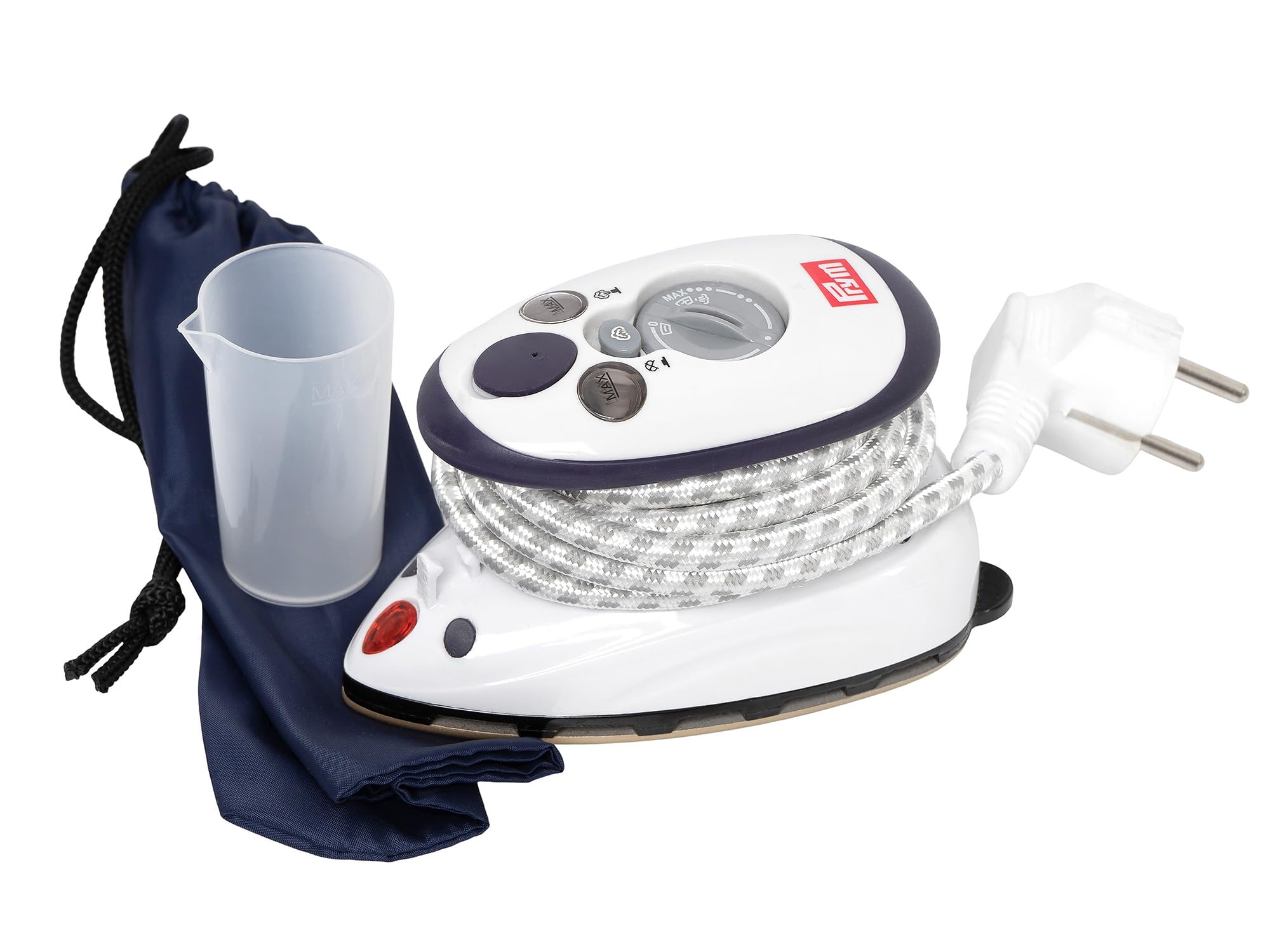 SEMPLIX Prym - Set da stiro con retro antiscivolo, 30 x 40 cm, mini vassoio da stiro 10,5 x 15,5 cm, mini ferro da stiro (bacca/rosa)