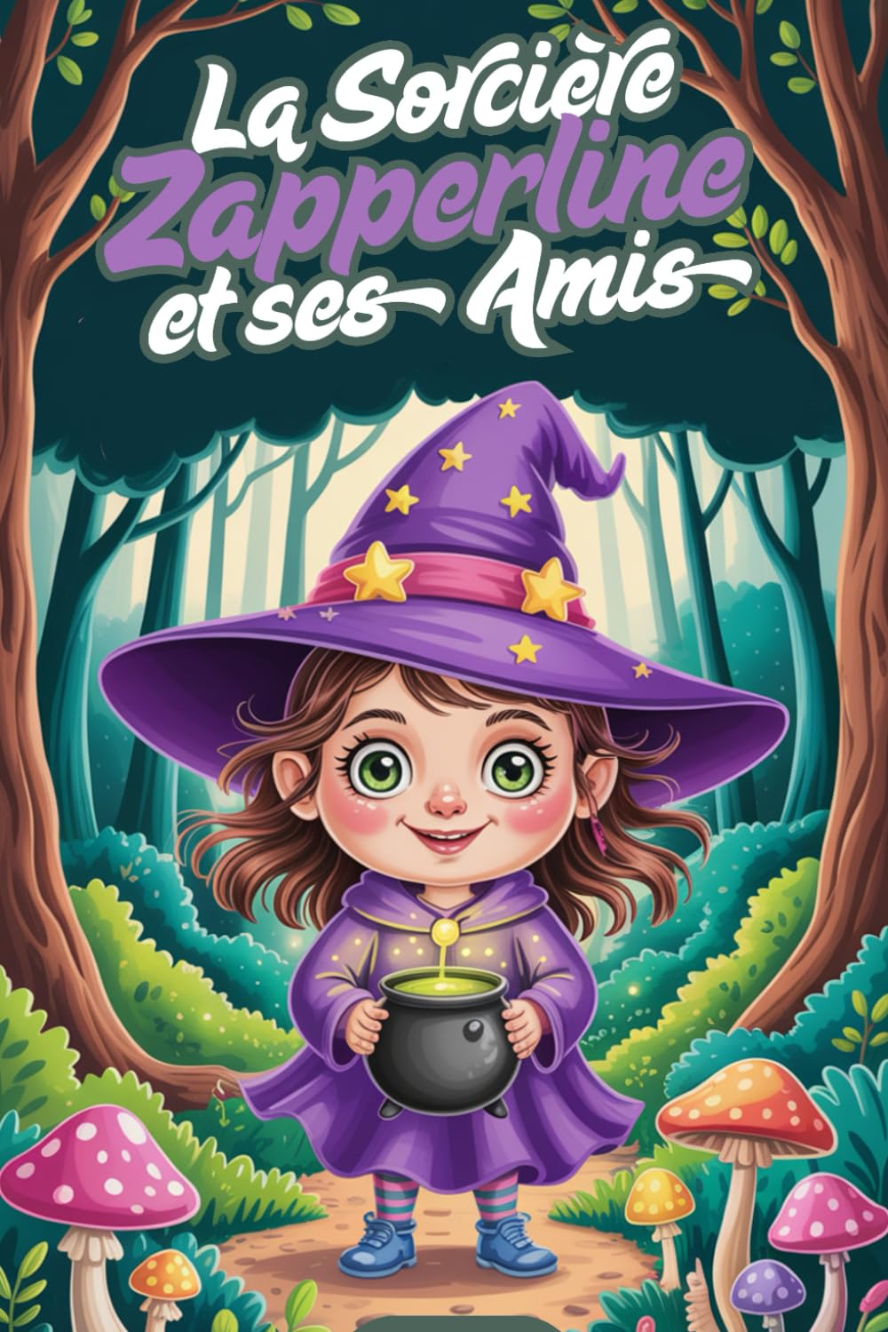 La Sorcière Zapperline et ses Amis – Livre de Coloriage Magique de la Forêt: Sorcières Amicales, Amis de la Forêt & Coloriage Relaxant | Pages Simples