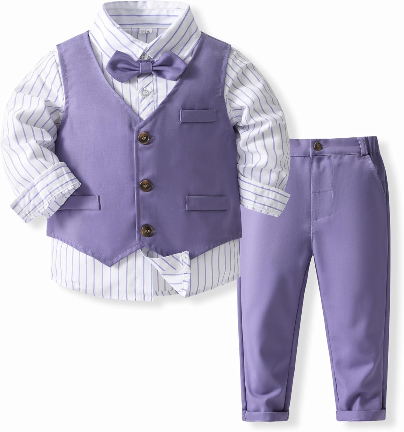 Baby Boys Toddler Dress Suit Clothes Sets Bowtie Shirts Pants Gentleman Outfits Suits 12 Months 5 Years