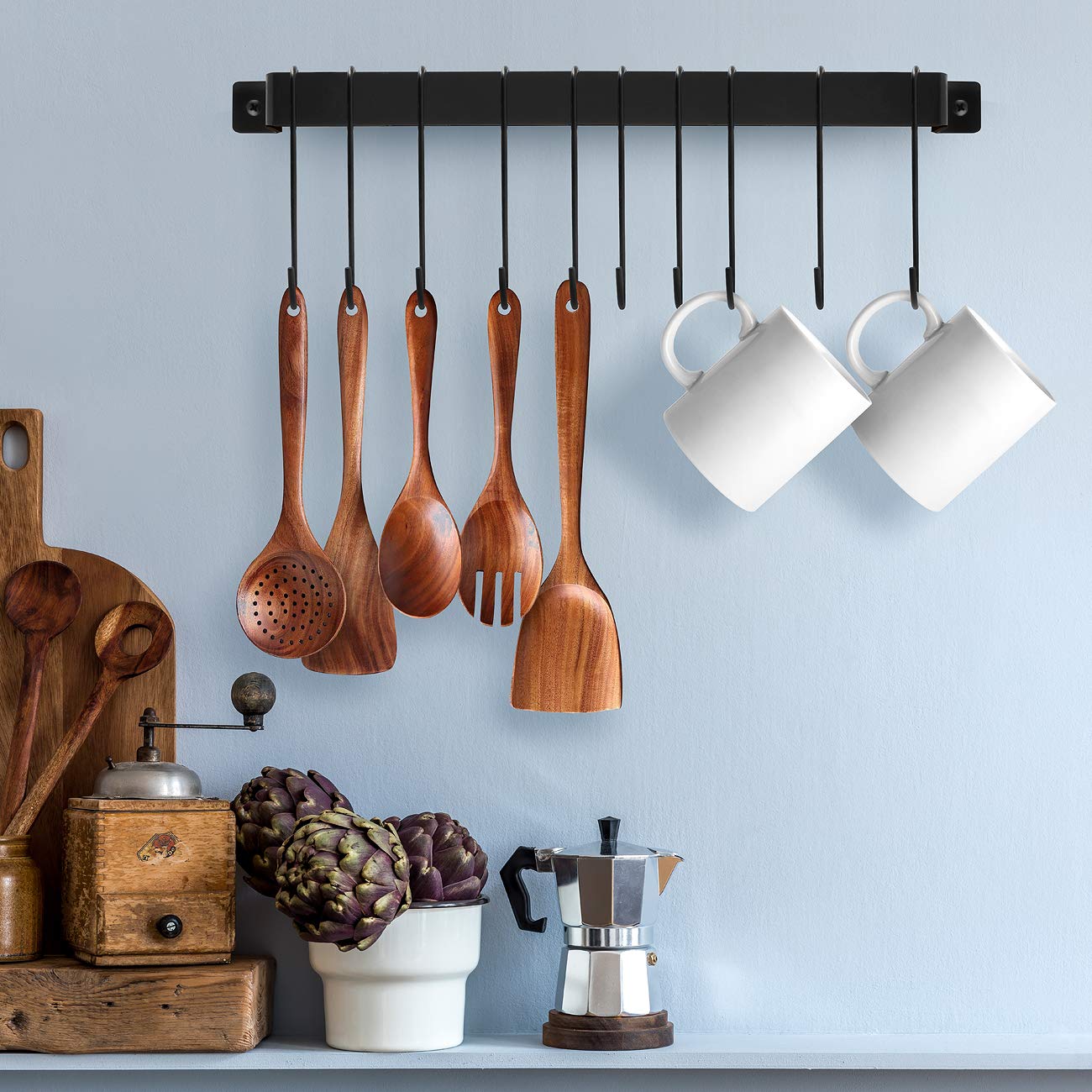 Sorbus Kitchen Rail Bar - Organize Your Pots & Pans -7